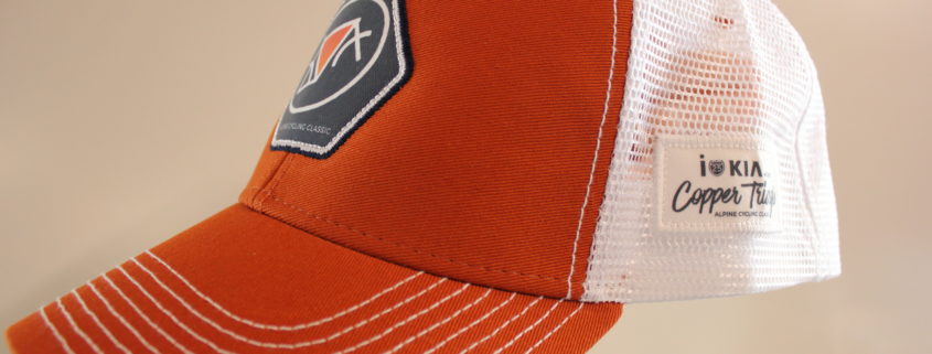 Orange and White Hat